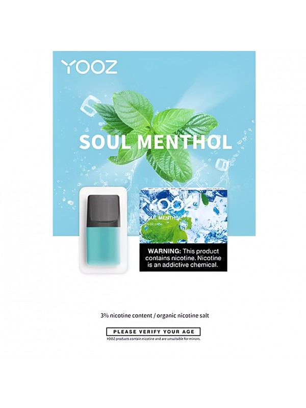YOOZ Pods 2pcs/Pack 3% Nic – Soul Menthol