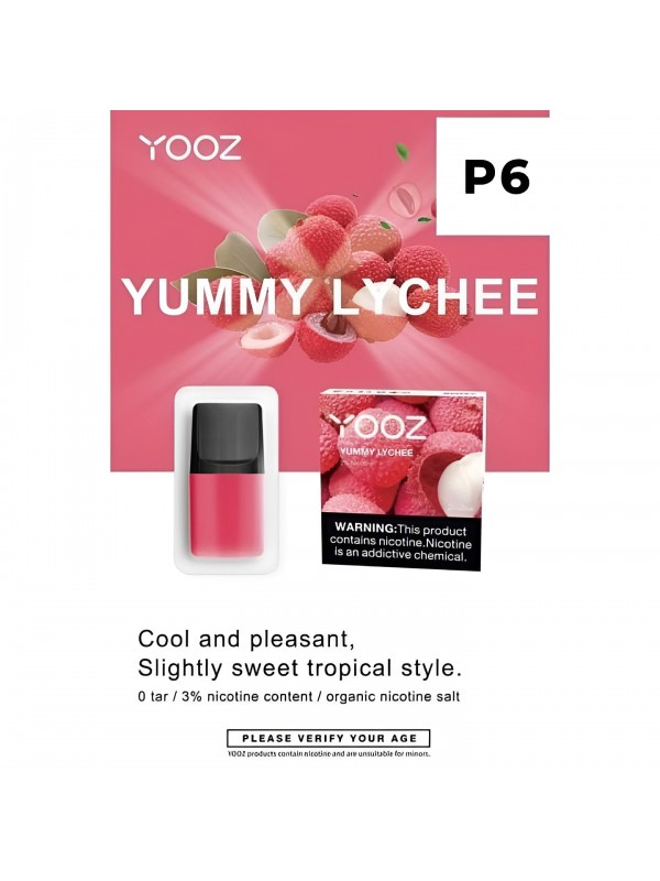 YOOZ Pods 2pcs/Pack 3% Nic – Yummy Lychee