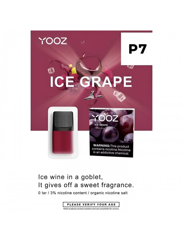 YOOZ Pods 2pcs/Pack 3% Nic – Ice Grape