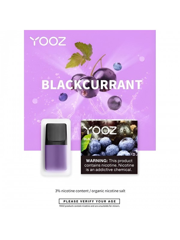 YOOZ Pods 2pcs/Pack 3% Nic – Blackcurrant