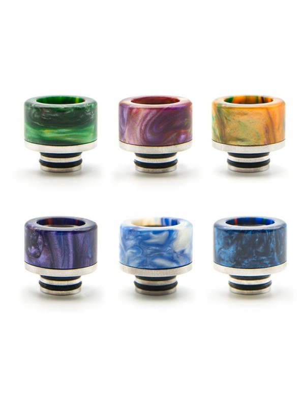 510 Epoxy Resin Wide Drip Tips – Random Colo...