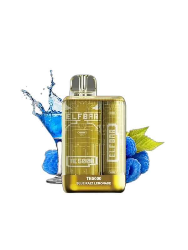 ELF BAR TE5000 Disposable Blue Razz Lemonade 5000 ...