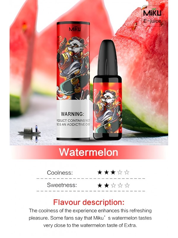 Miku Watermelon E-juice #013 Fruit Flavor