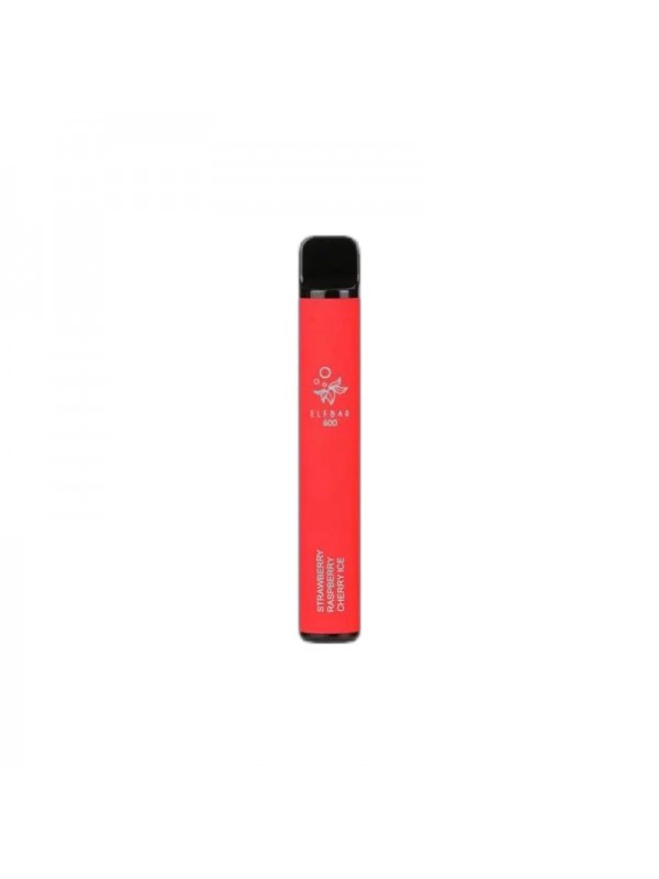 ELF BAR 600 Disposable 600 Puffs Strawberry Paspberry Cherry Ice