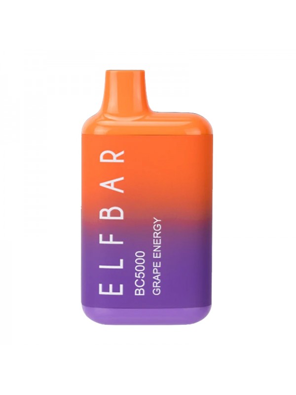 ELF BAR BC5000 Disposable 5000 Puffs Grape Energy ...