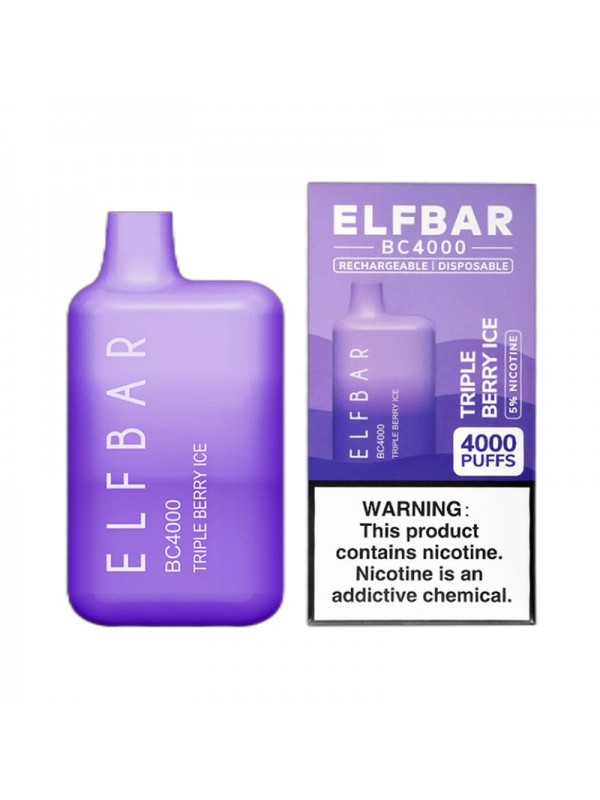 ELF BAR BC4000 Disposable 4000 Puffs Triple Berry ...